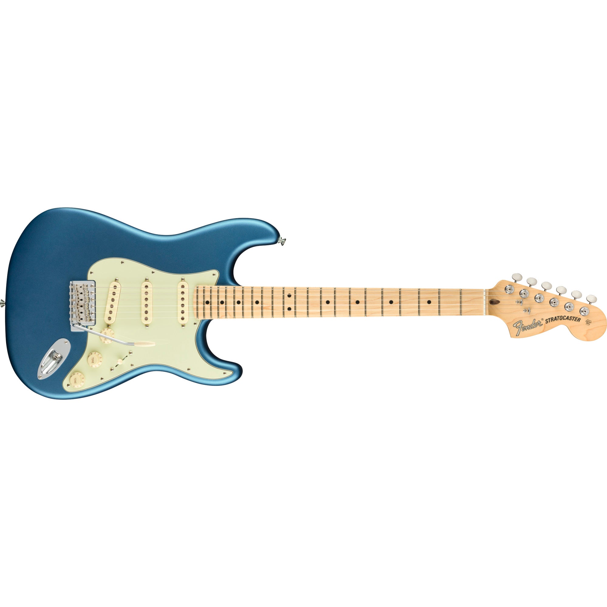 Fender, American Performer Stratocaster Electric Guitar, Satin Lake Placid Blue