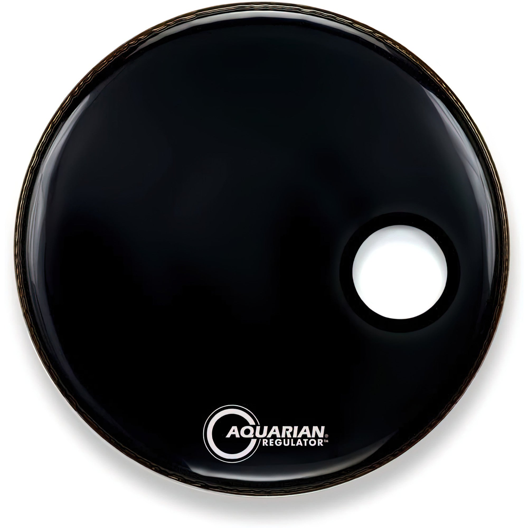 Aquarian, Aquarian Regulator Bass Drum Head, Gloss Black, 66-Inch