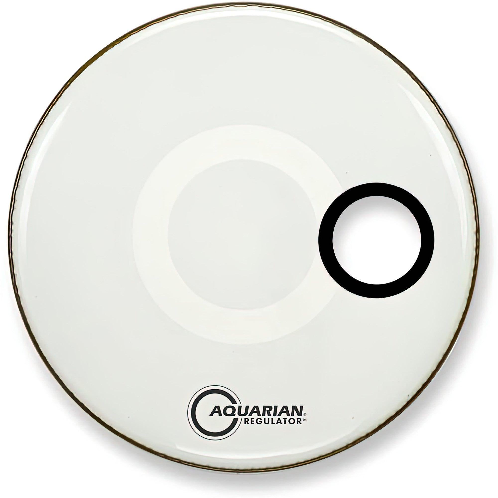 Aquarian, Aquarian Regulator Bass Drum Head, Gloss White, 24-Inch