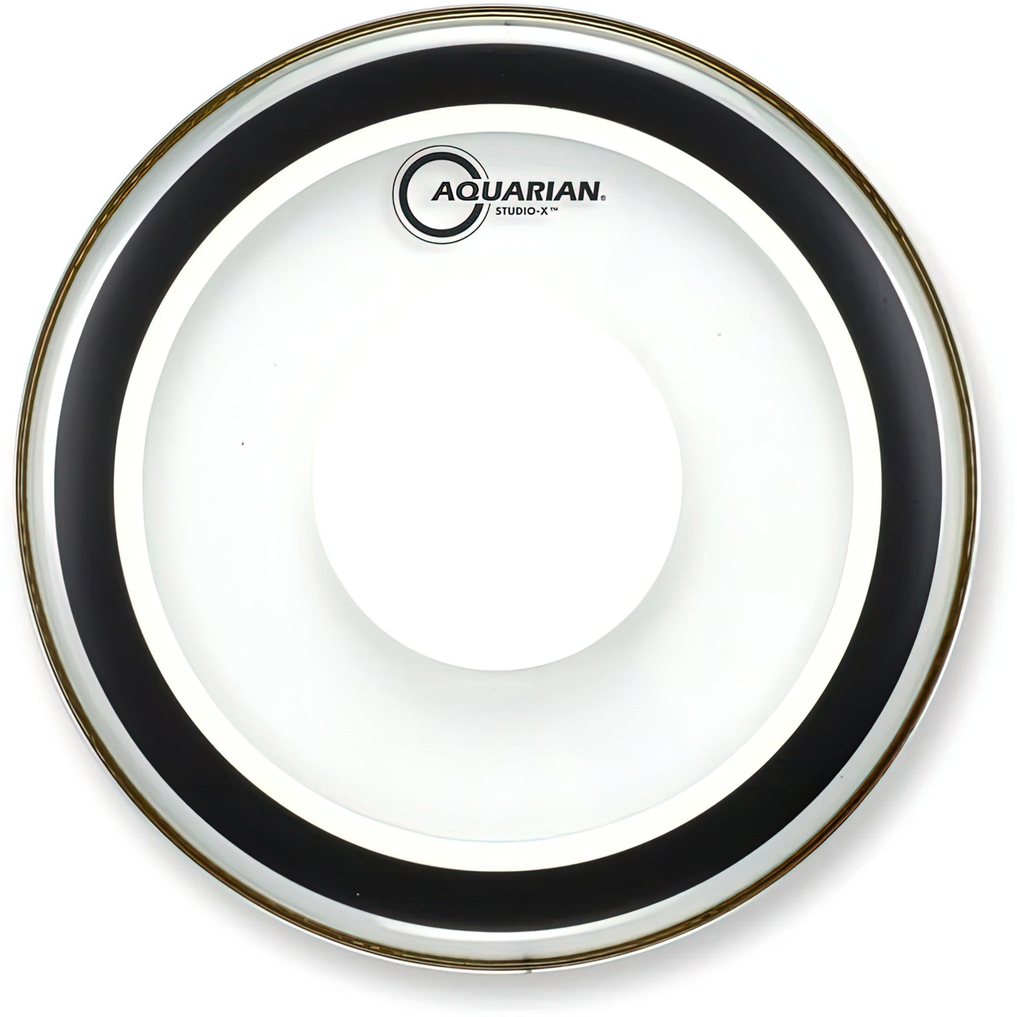 Aquarian, Aquarian Studio-X Bass Drum Head with Power Dot, Clear, 24-Inch