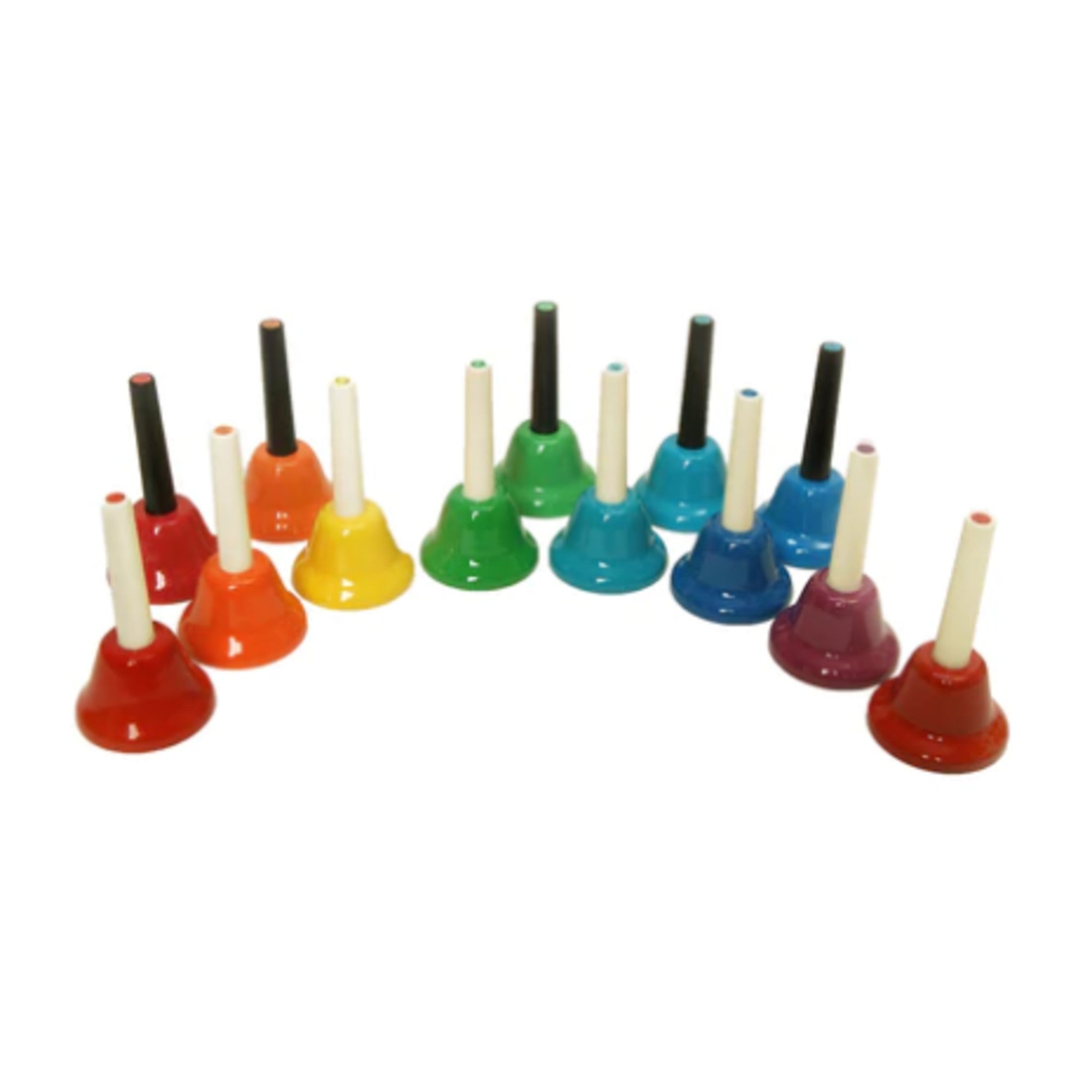 Rhythm Band, Chroma-Notes Colored 13-Note Handbell Set, Chromatic Add-On Set and C-Major Diatonic Scale