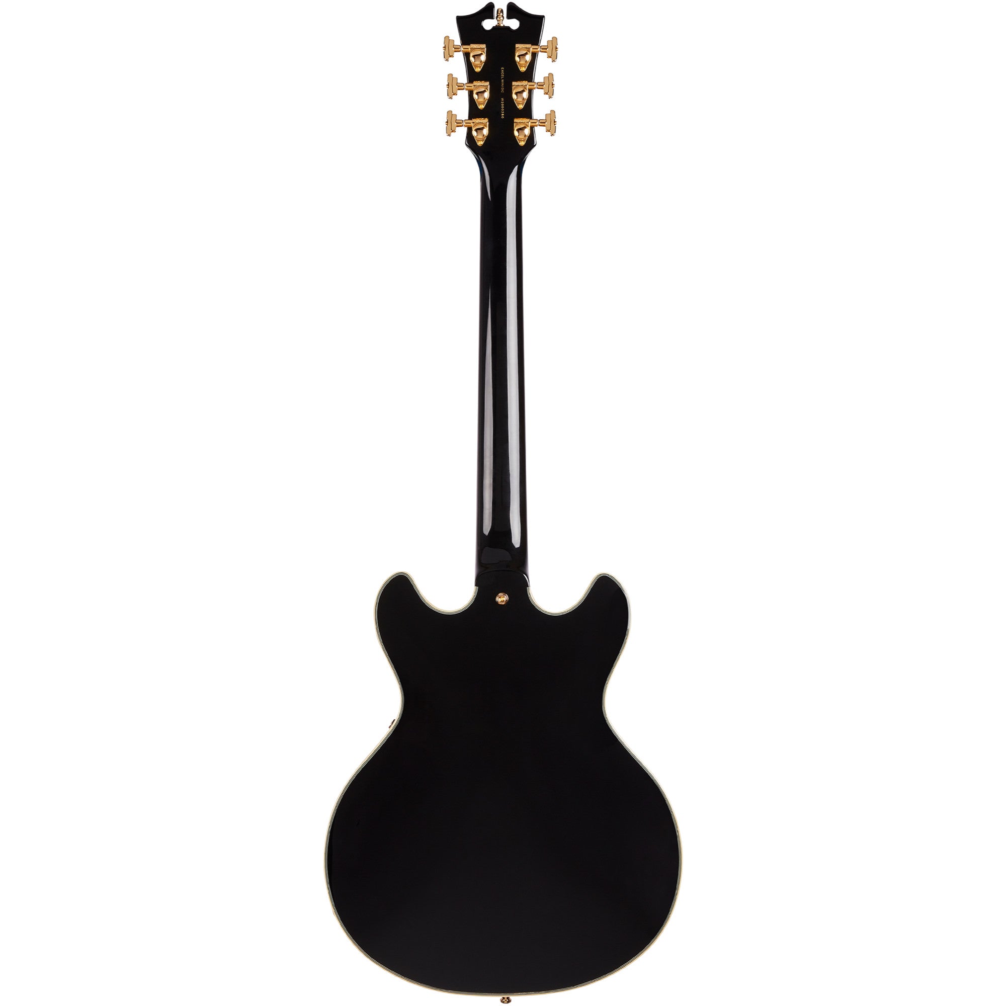 D'Angelico, D'Angelico Excel Mini Double Cutaway with Stop-Bar Tailpiece, Black