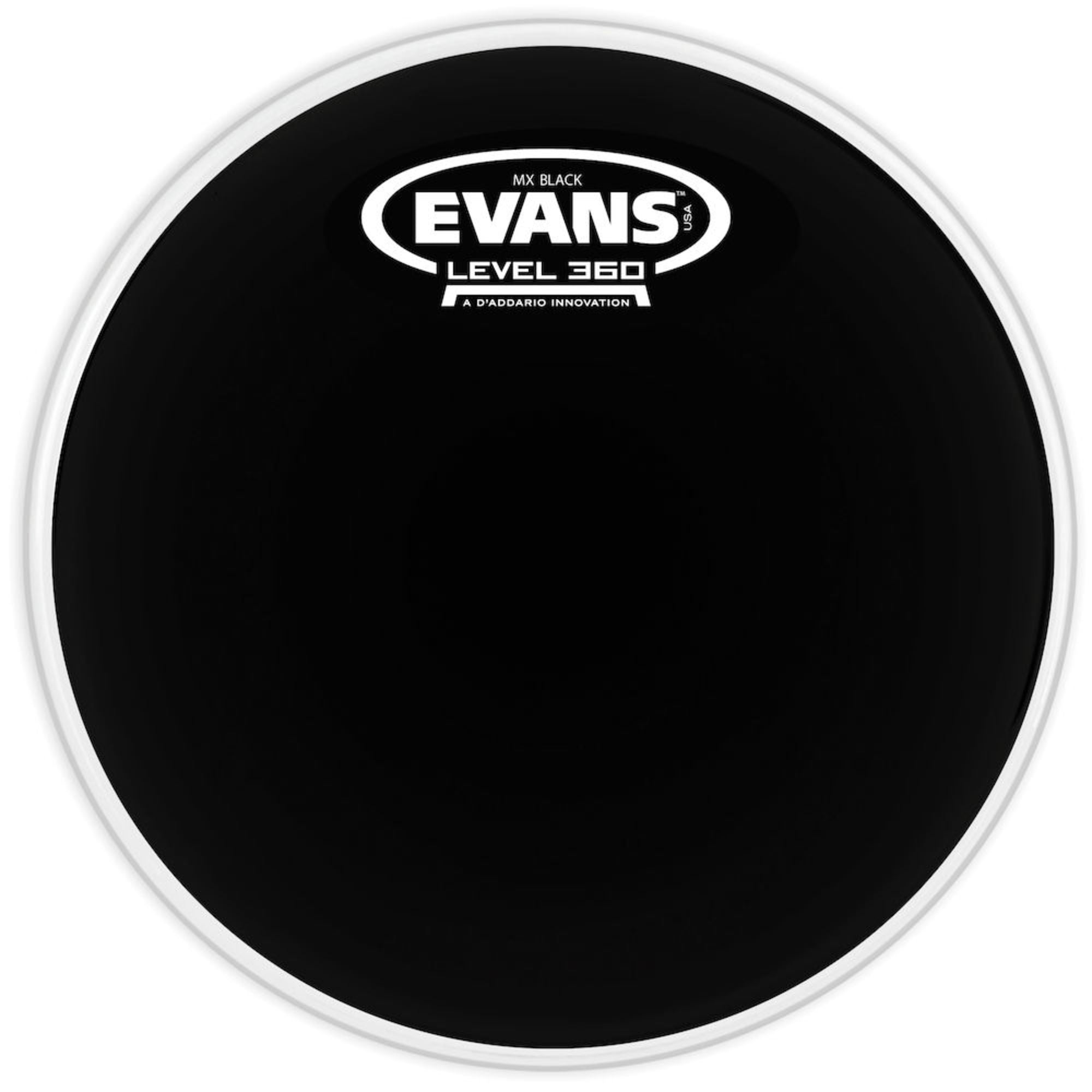 Evans, Evans MX Black Marching Tenor Drumhead, 12"