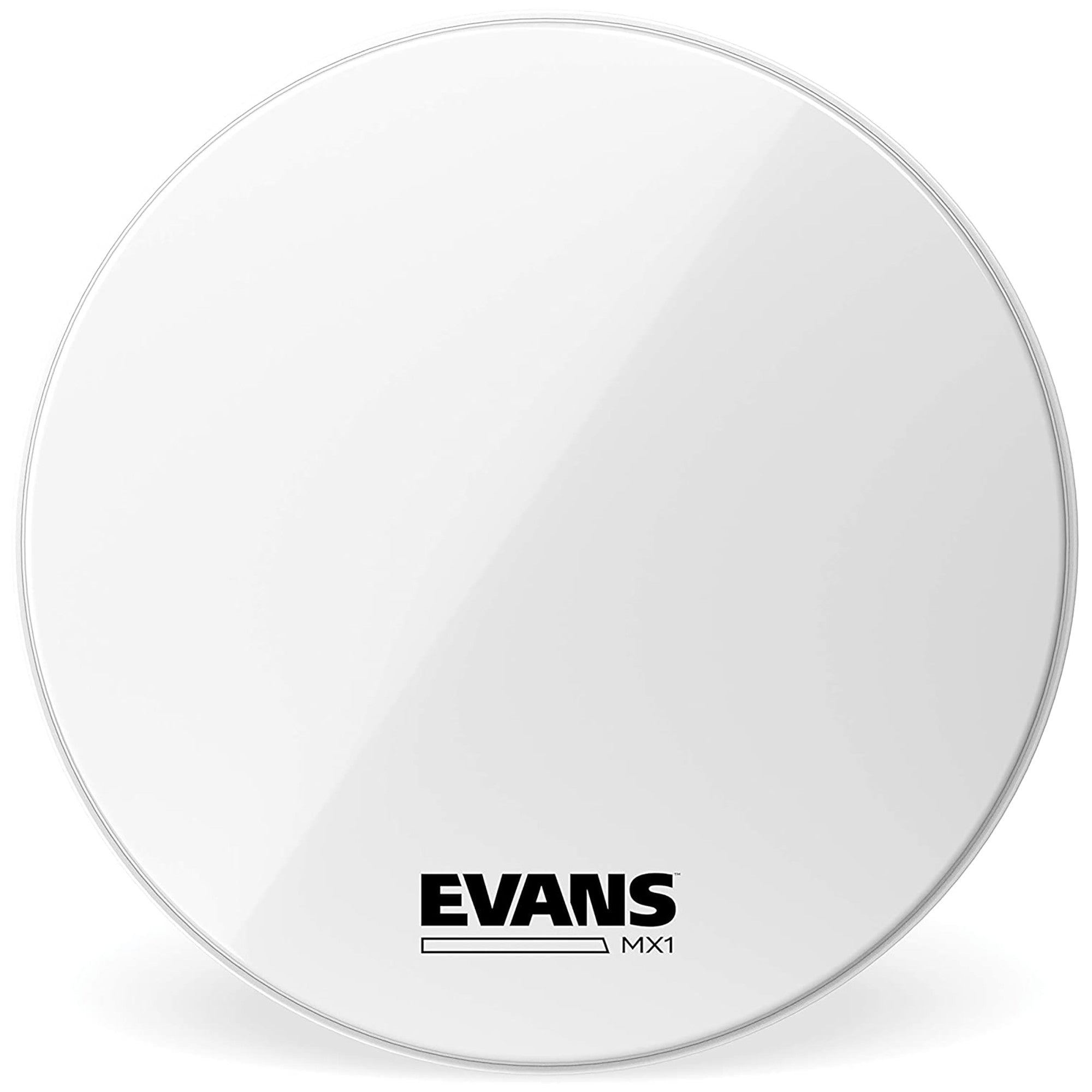 Evans, Evans MX1 White Marching Bass Drumhead, 20"