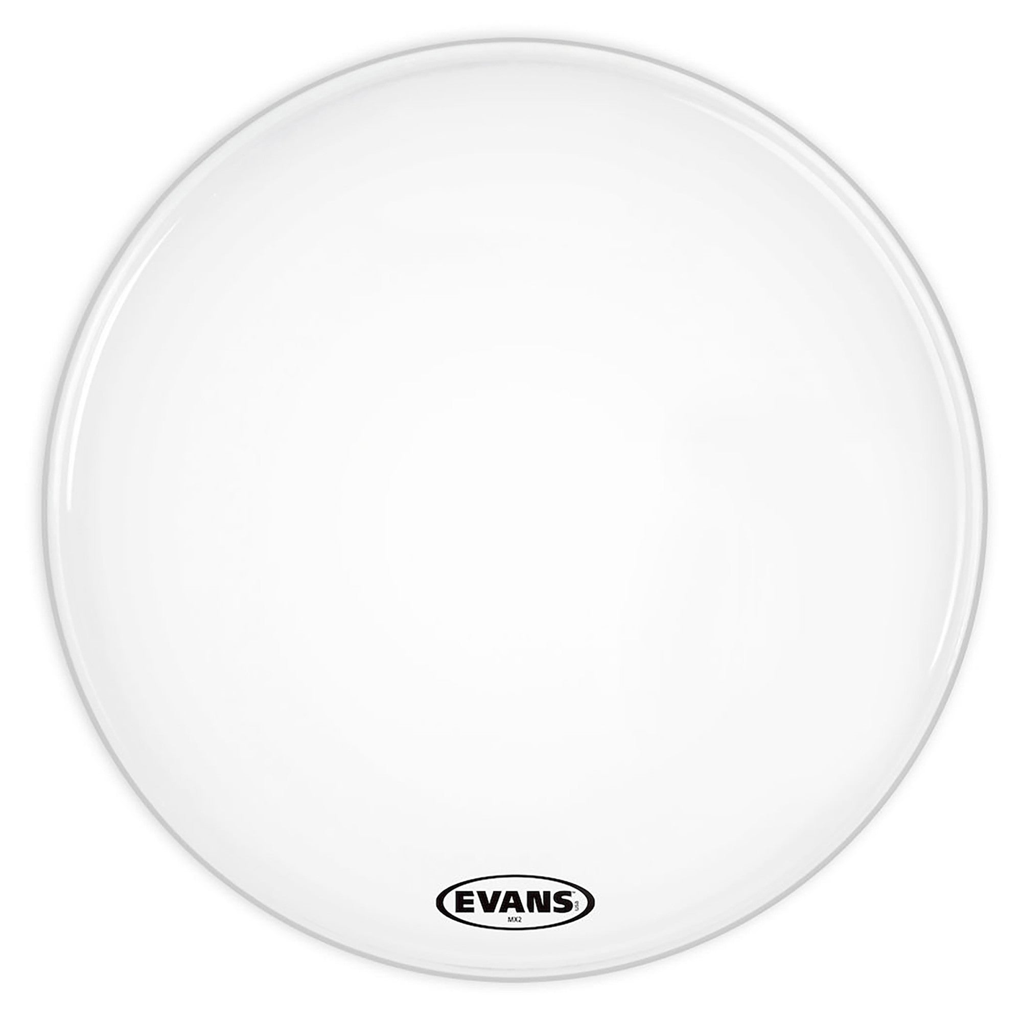 Evans, Evans MX2 White Marching Bass Drumhead, 20"