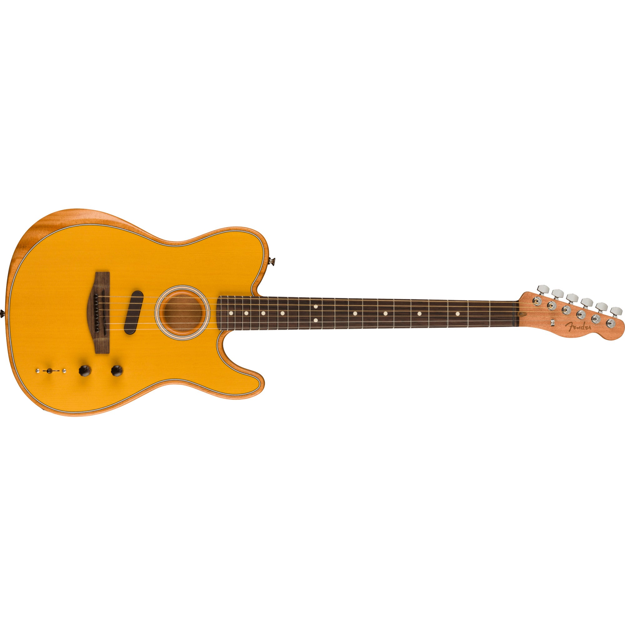 Fender, Fender Acoustasonic Player Telecaster Electric Guitar, Butterscotch Blonde