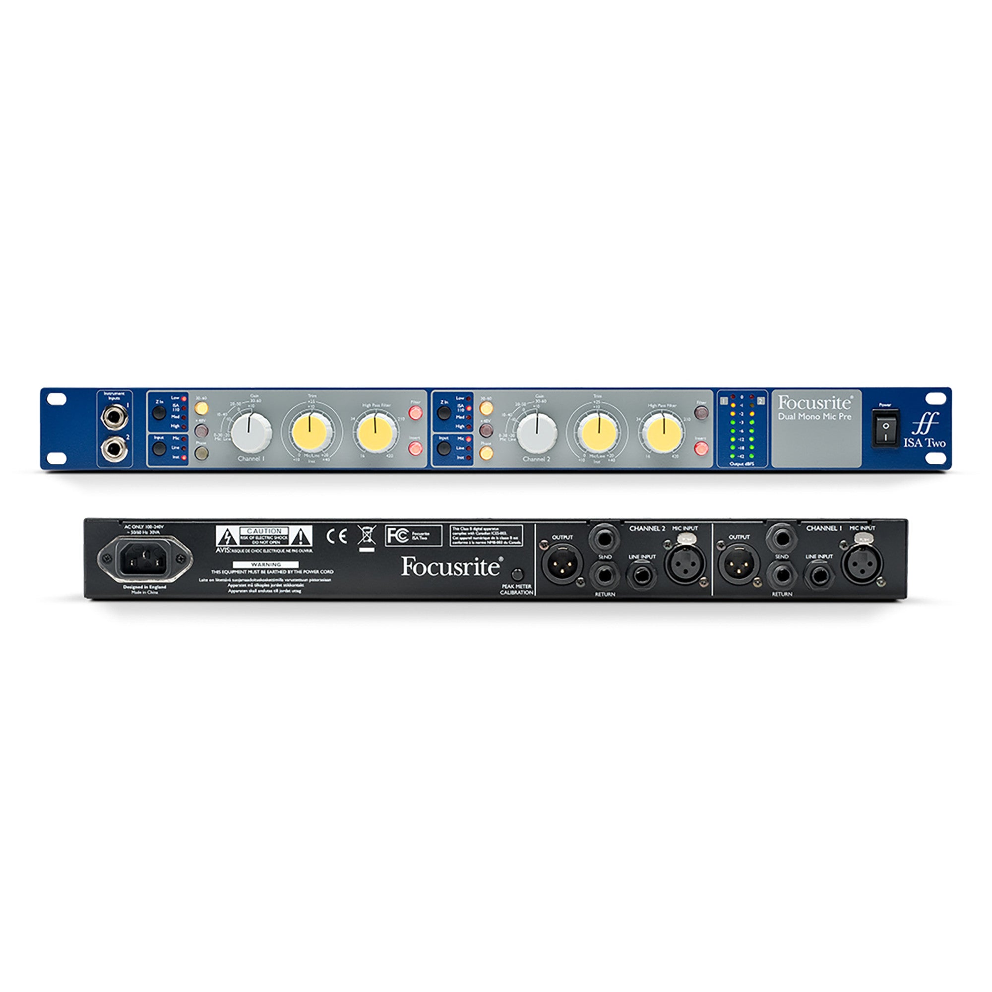 Focusrite, Focusrite ISA Two 2-Channel Microphone Preamp