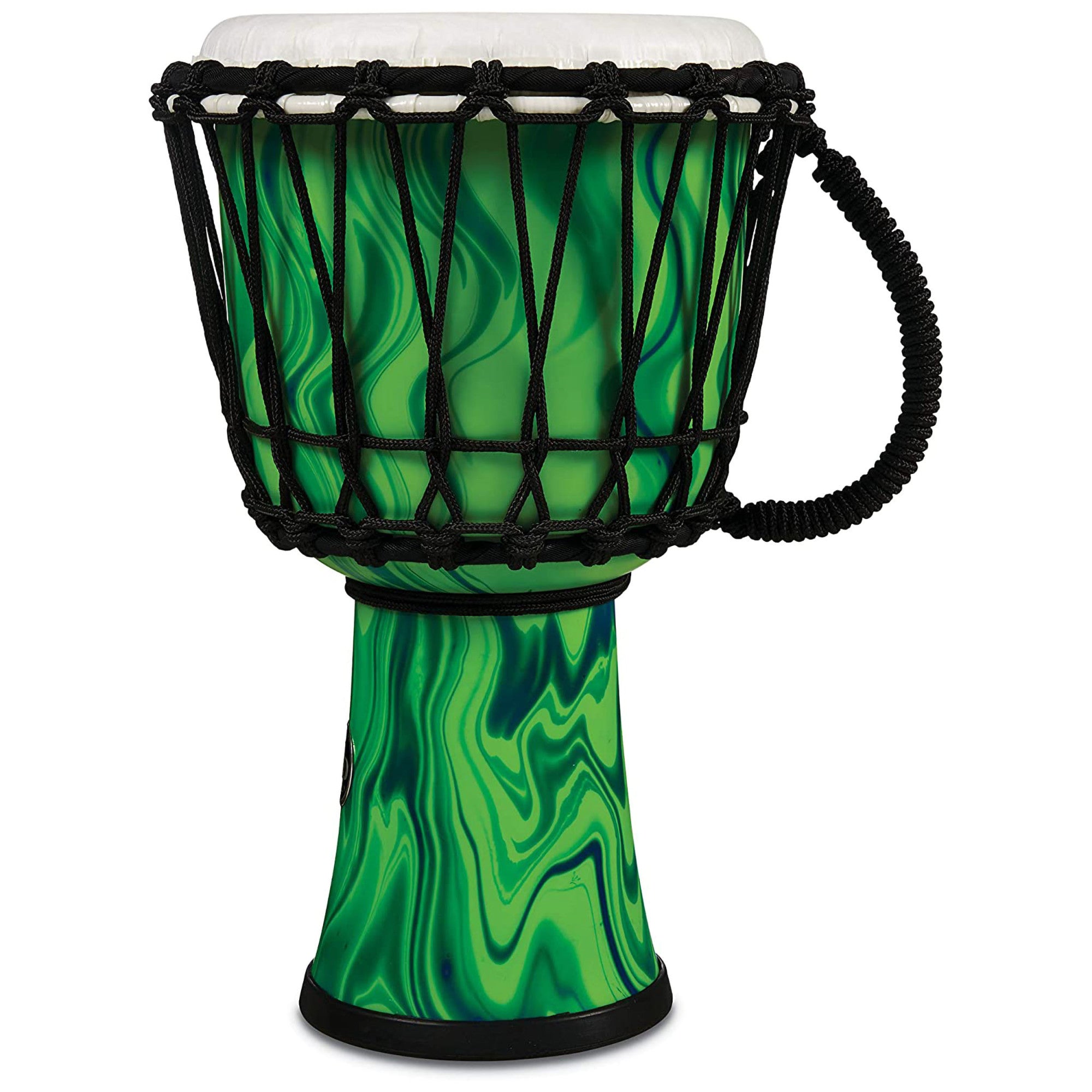 Latin Percussion, LP World Collection Rope Circle Djembe, 7", Green Marble