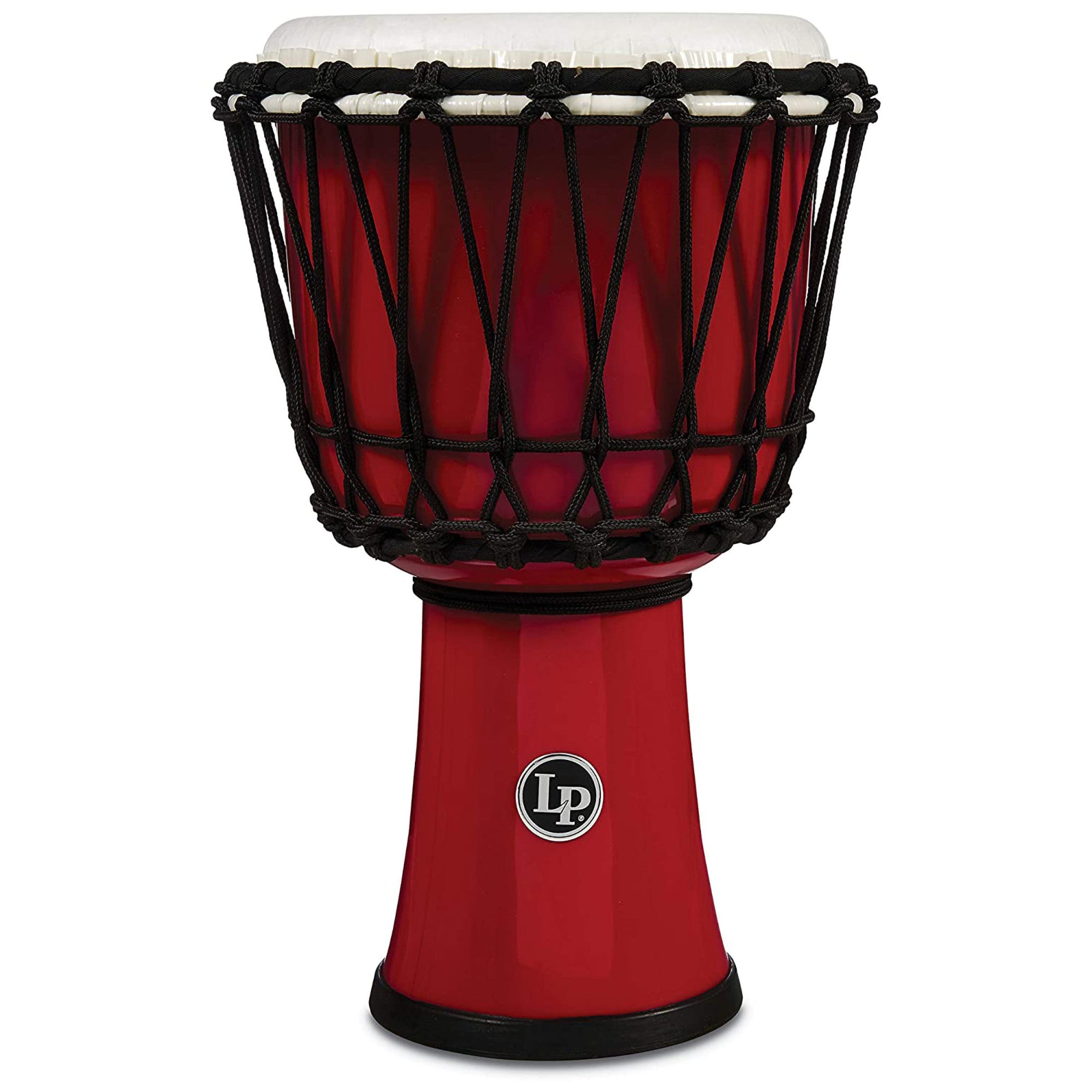 Latin Percussion, LP World Collection Rope Circle Djembe, 7", Red