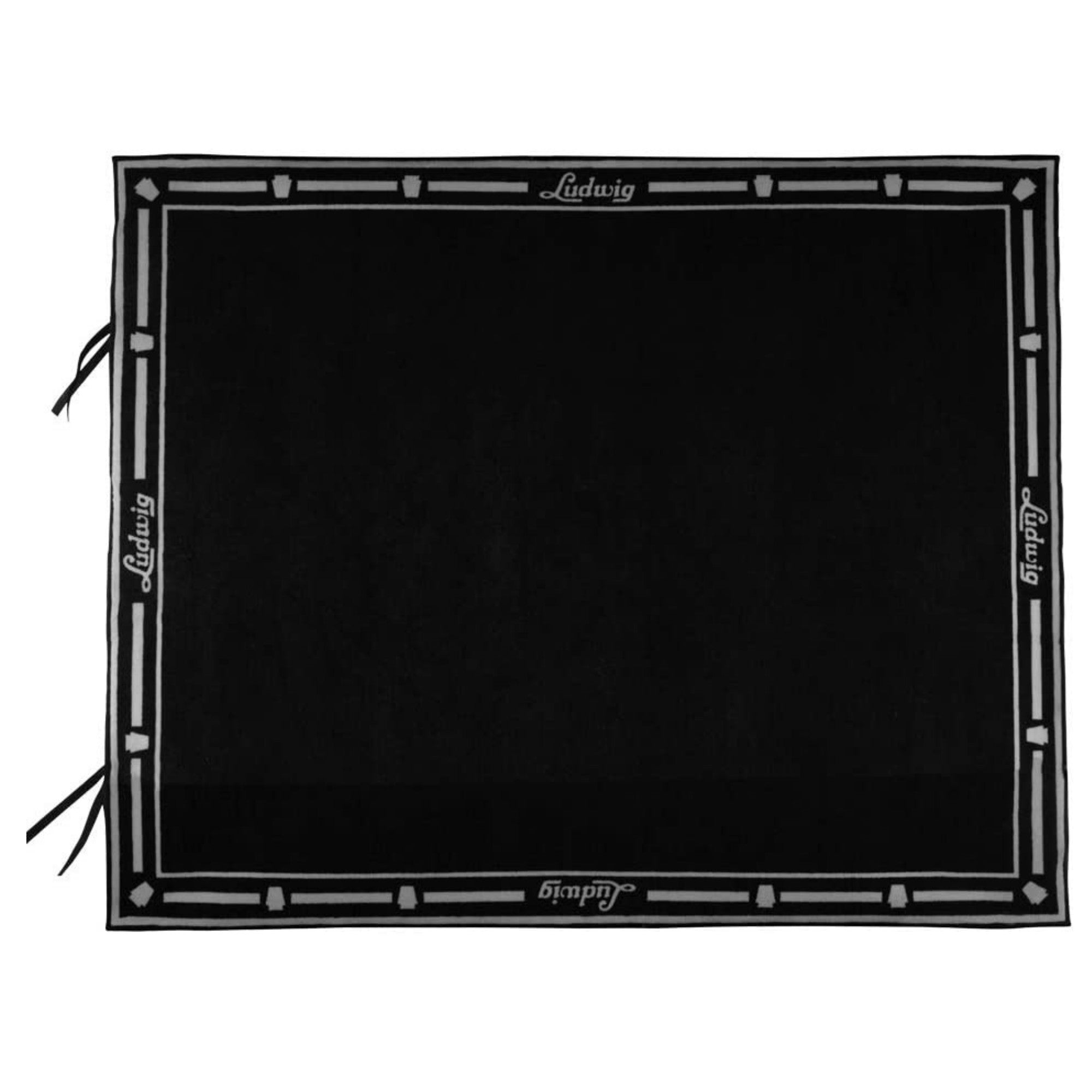 Ludwig, Ludwig Black Non-Slip Script Logo Drum Rug Mat