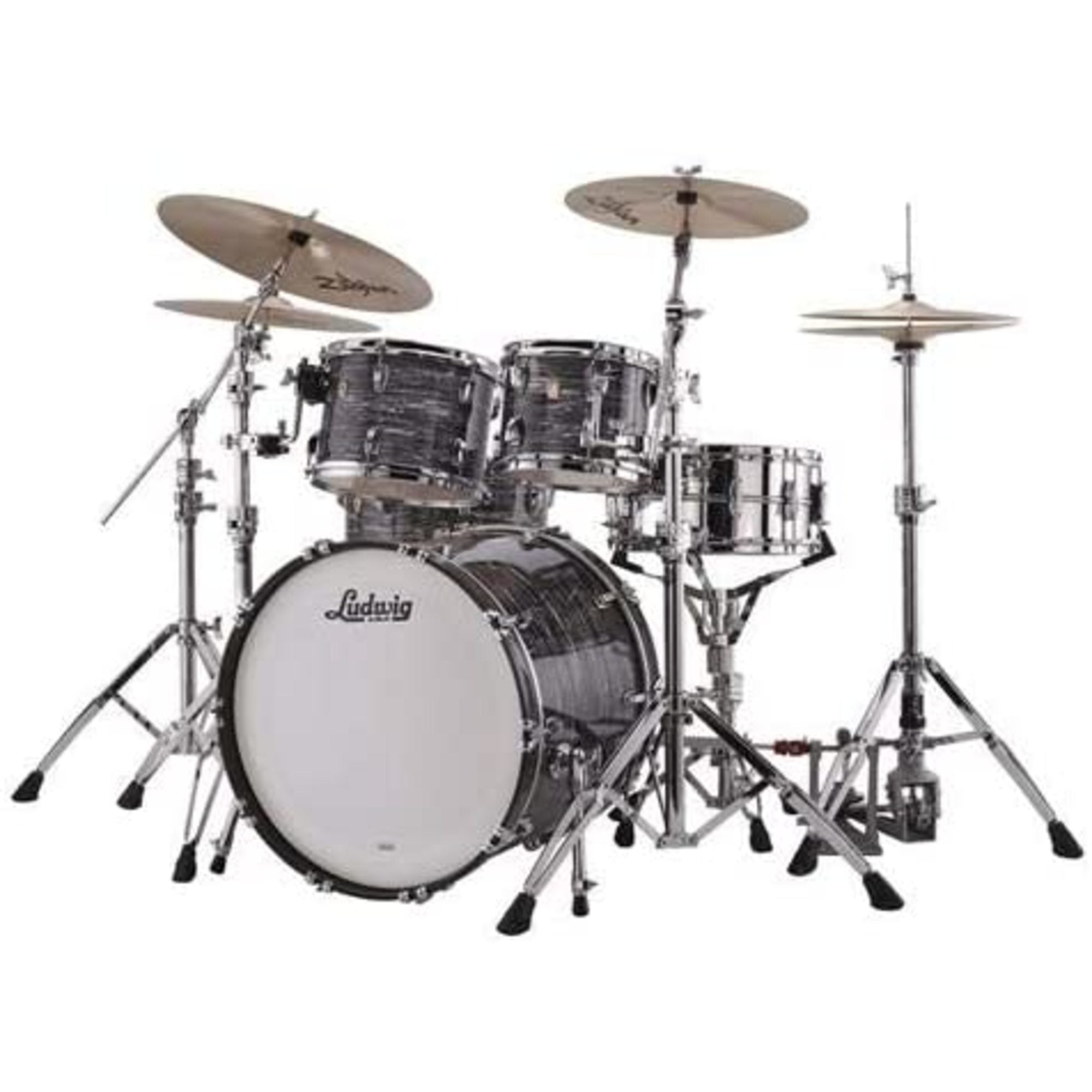 Ludwig, Ludwig Classic 4-Piece Maple Drum Set, Vintage Black Oyster