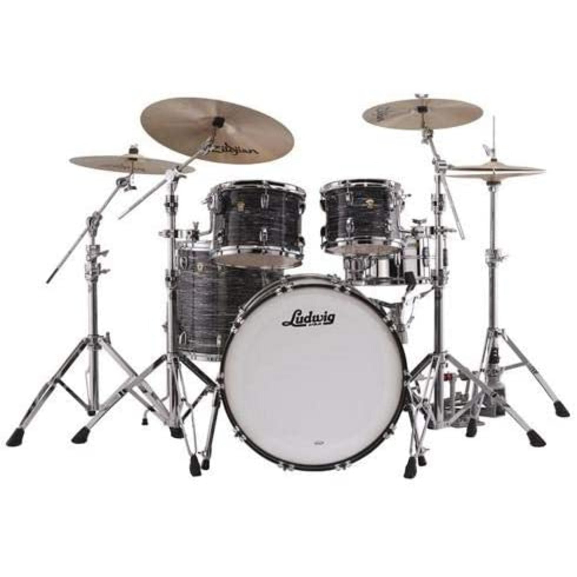 Ludwig, Ludwig Classic 4-Piece Maple Drum Set, Vintage Black Oyster