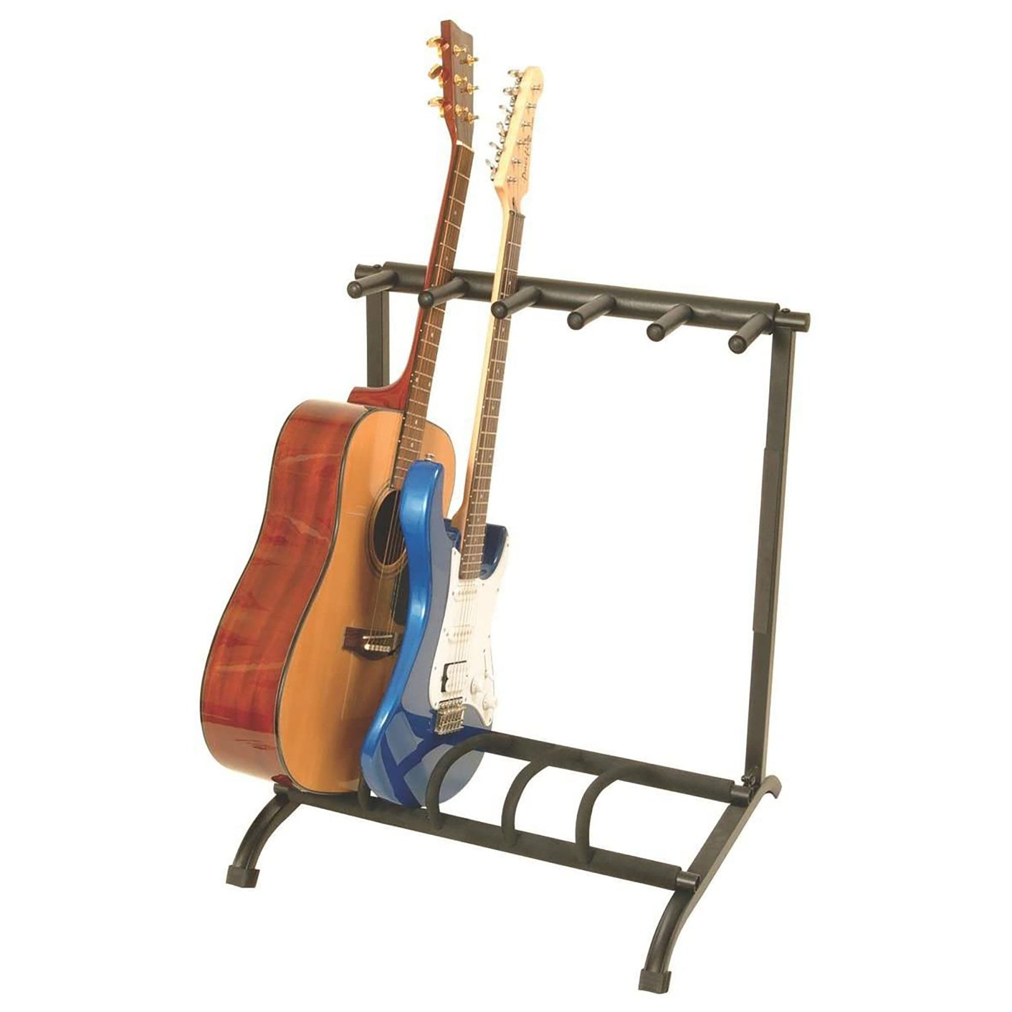 On-Stage, On-Stage Stands GS7561 Foldable Multi Guitar Rack, 5-Space