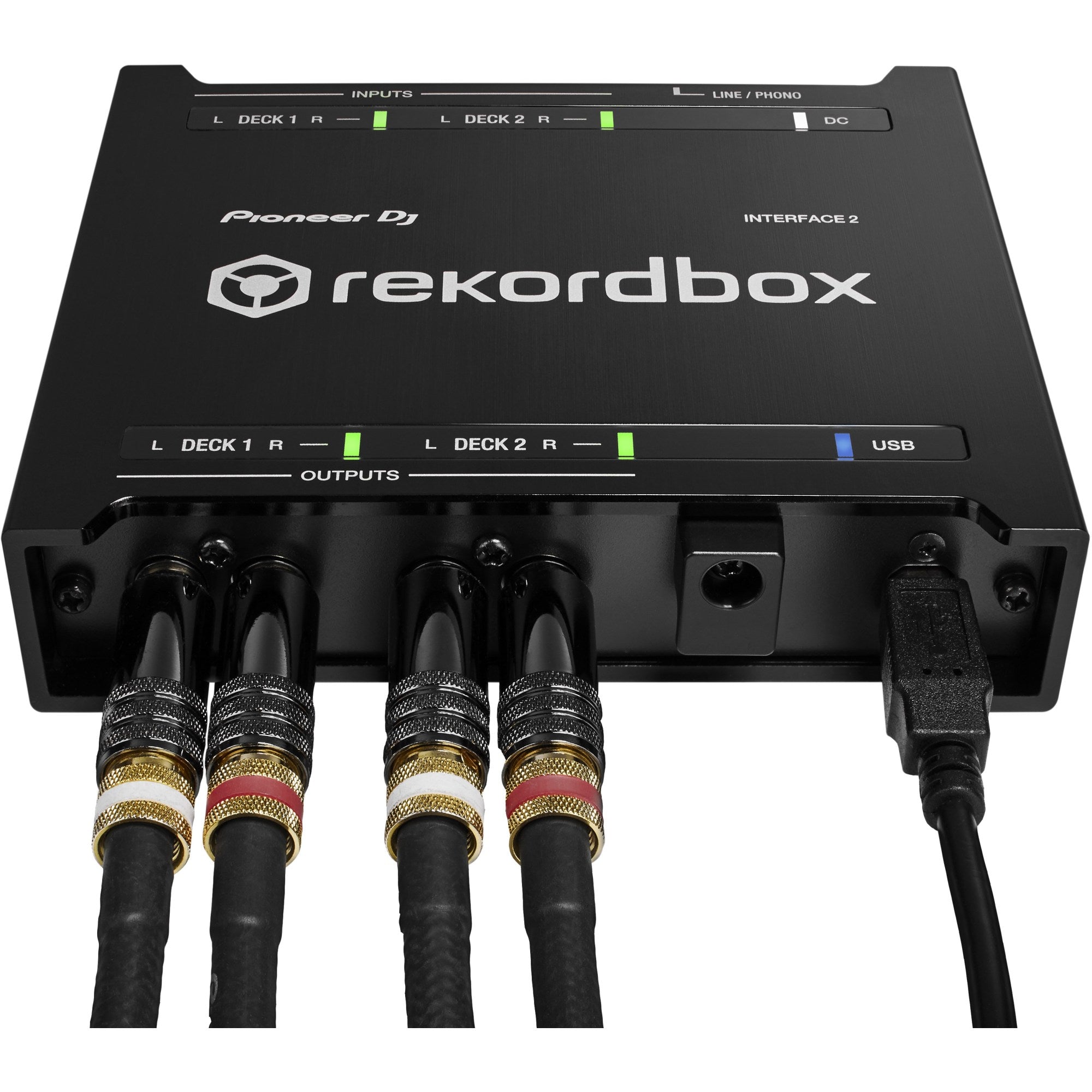 Pioneer DJ, Pioneer DJ INTERFACE2 2-Channel Audio Interface for Rekordbox DVS, Professional DJ Equipment, Control Audio DJ Set from Booth