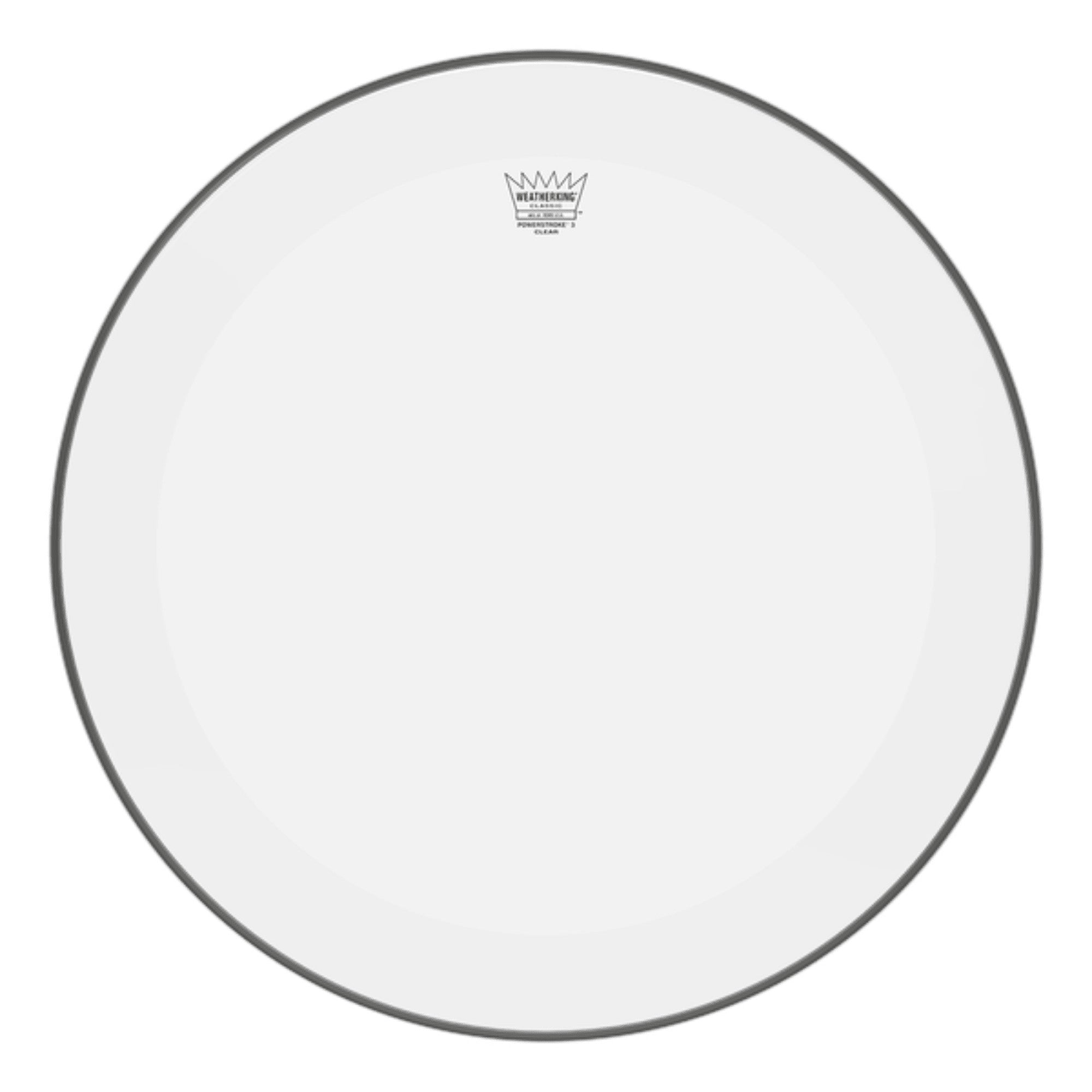 Remo, Remo P3-1320-C2 20" Powerstroke P3 Clear Bass Drum Head with Falam Patch