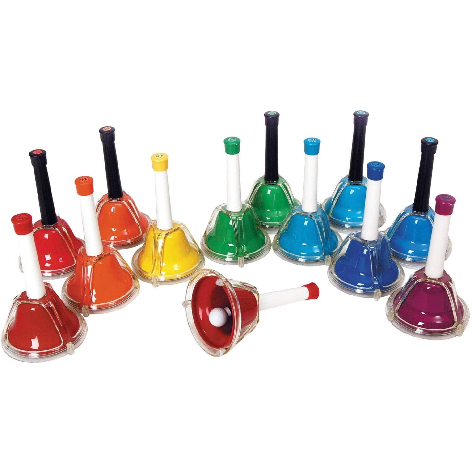 Rhythm Band, Rhythm Band Colored 13-Note Combination Handbell/Desk Bell Set