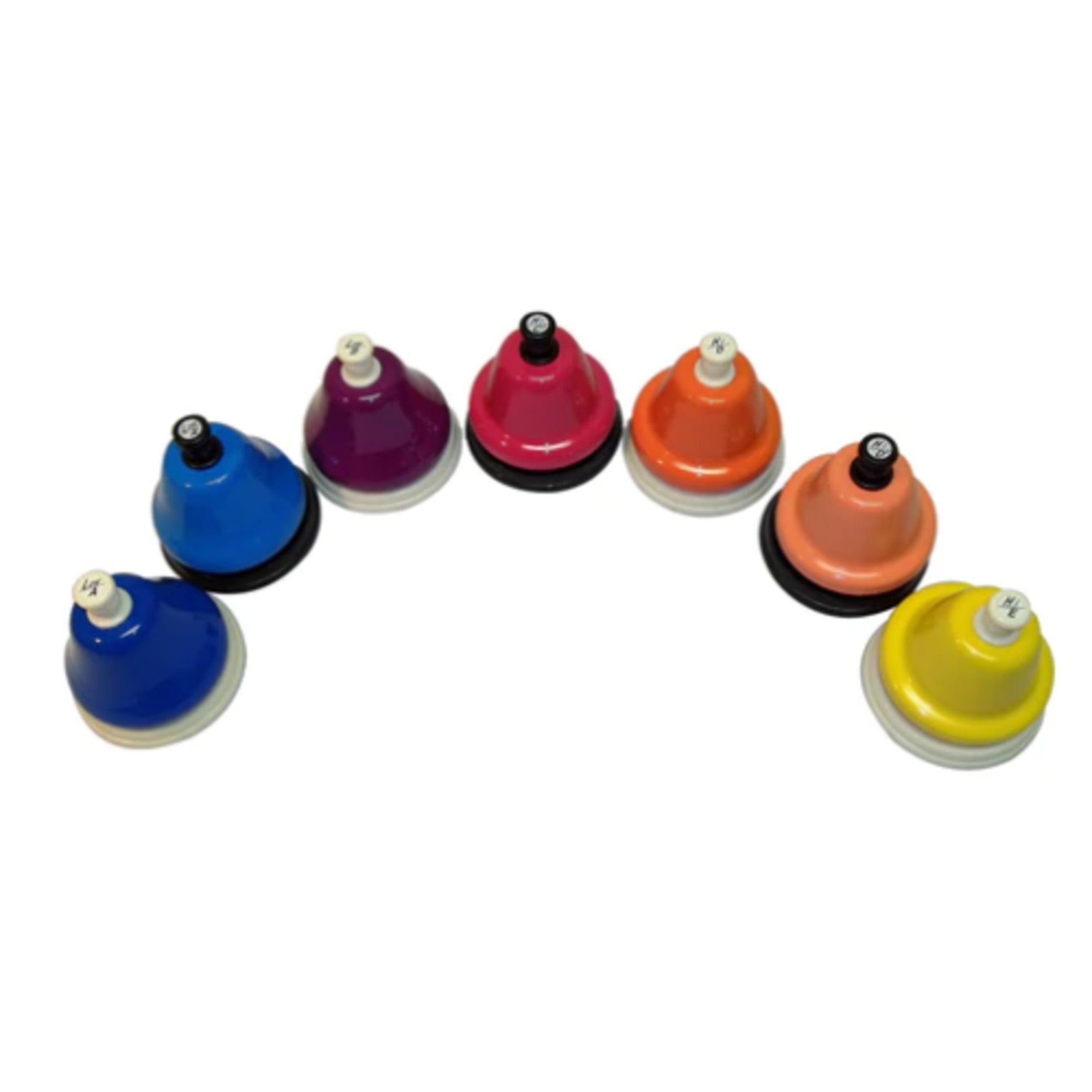 Rhythm Band, Rhythm Band Colored 20-Note Desk Bell Set, Chromatic Range Low A to High E