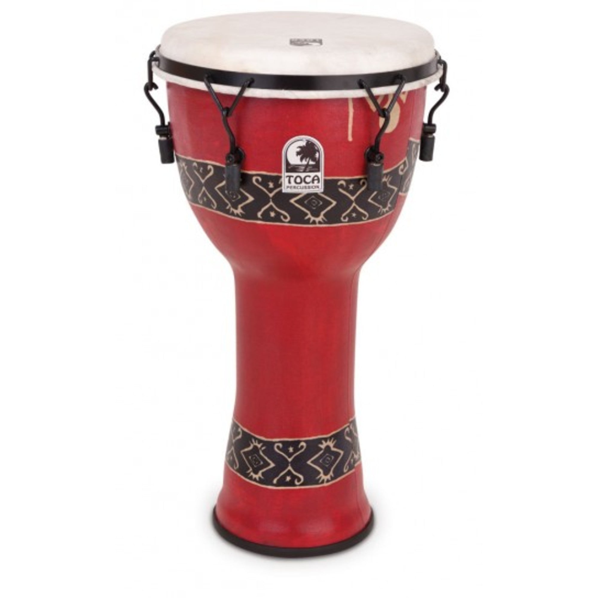 Toca, Toca 12-Inch Freestyle Mechanically Tuning Djemebe in Bali Red Finish