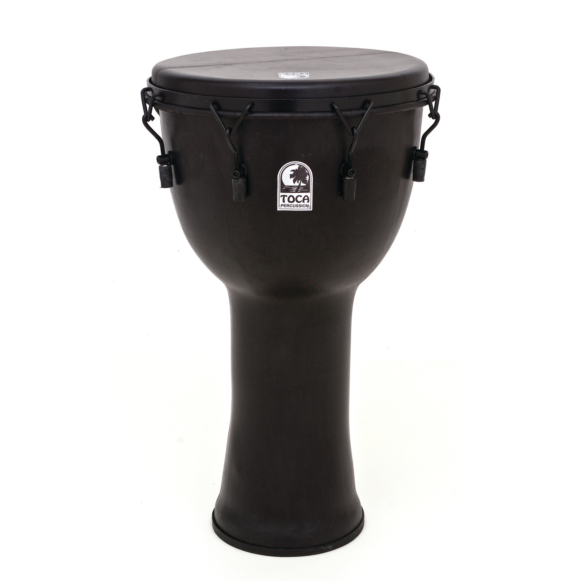 Toca, Toca Freestyle Mechanically Tuned Djembe Drum with Bag - Black Mamba - 14"