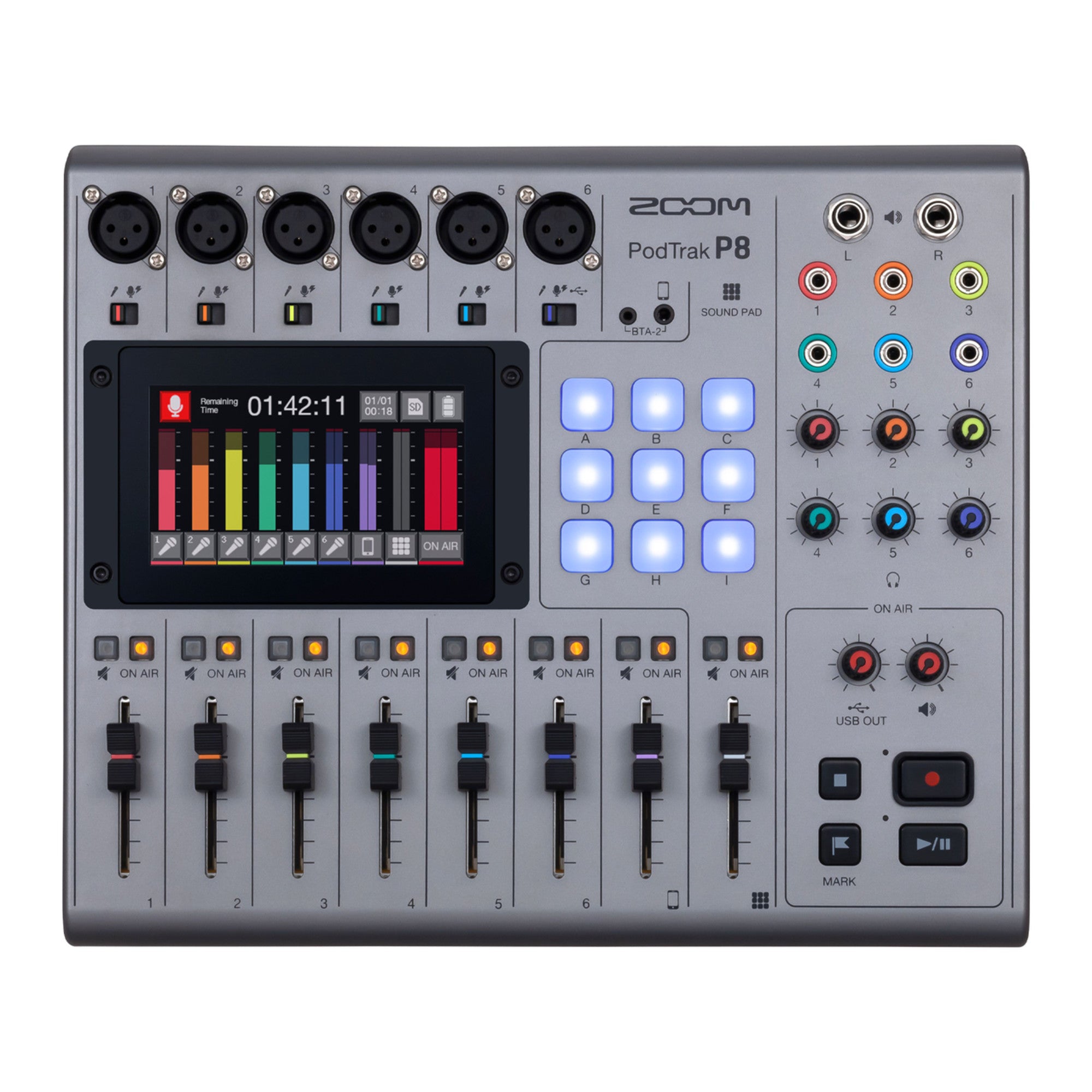 Zoom, Zoom P8 PodTrak 8-Channel Podcasting Mixer